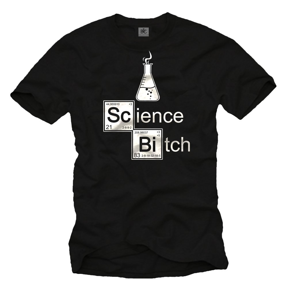 MAKAYA Science Bitch t-shirt uomo cotone taglia XL