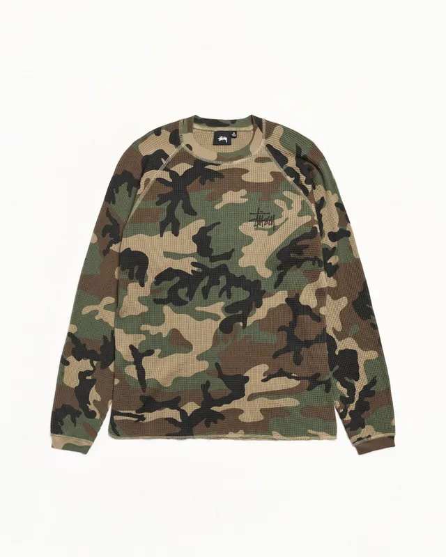 Stussy Knits Basic Stüssy Thermal maglia Woodland Camo
