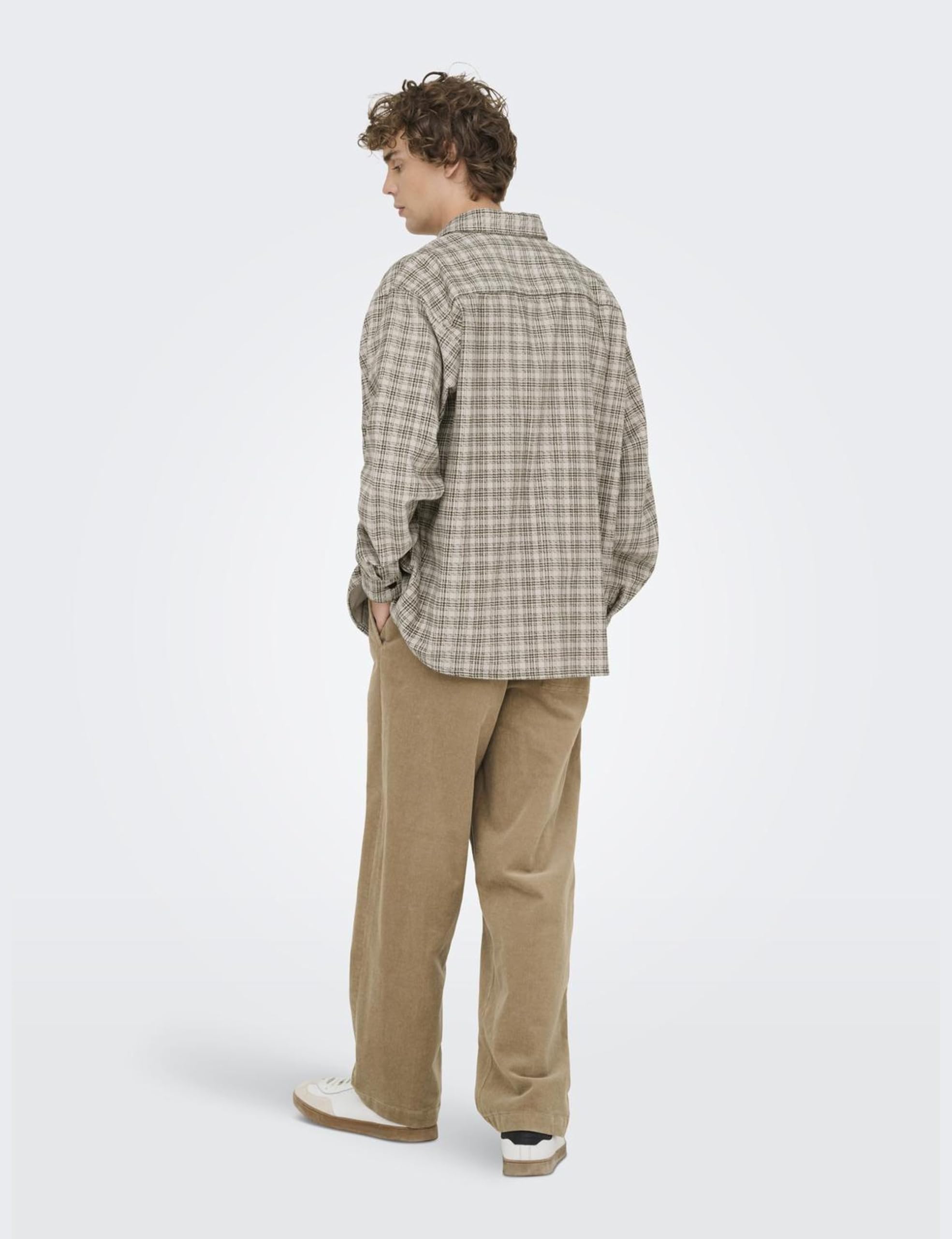 ONLY & SONS Onswaleed Camicia Uomo Bottoni Maniche Lunghe