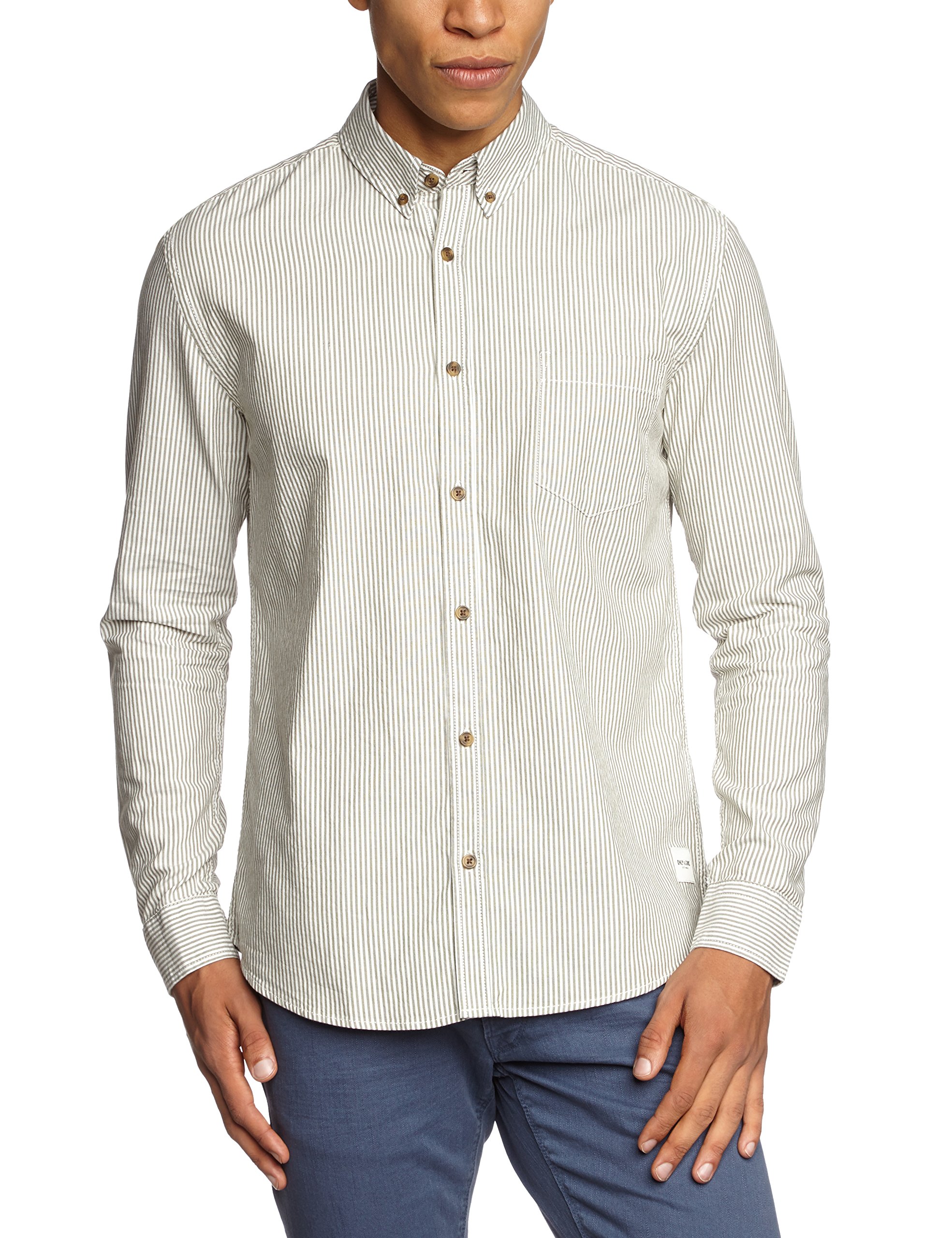 ONLY & SONS Camicia Uomo M Blu Dark Navy cotone