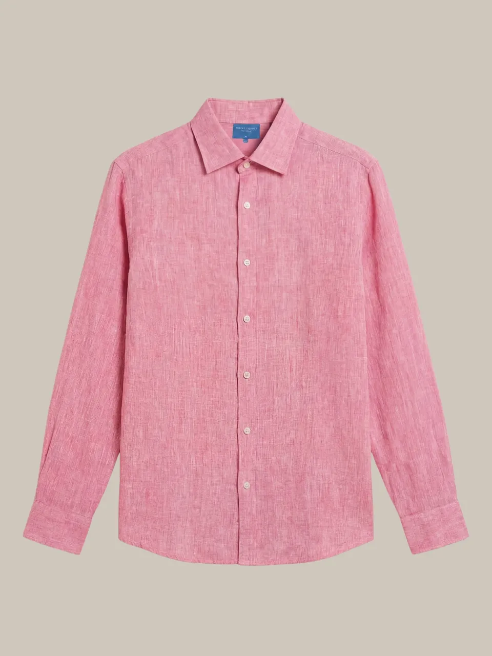 Robert Talbott Morgan Camicia Lino Magenta 100% Lino
