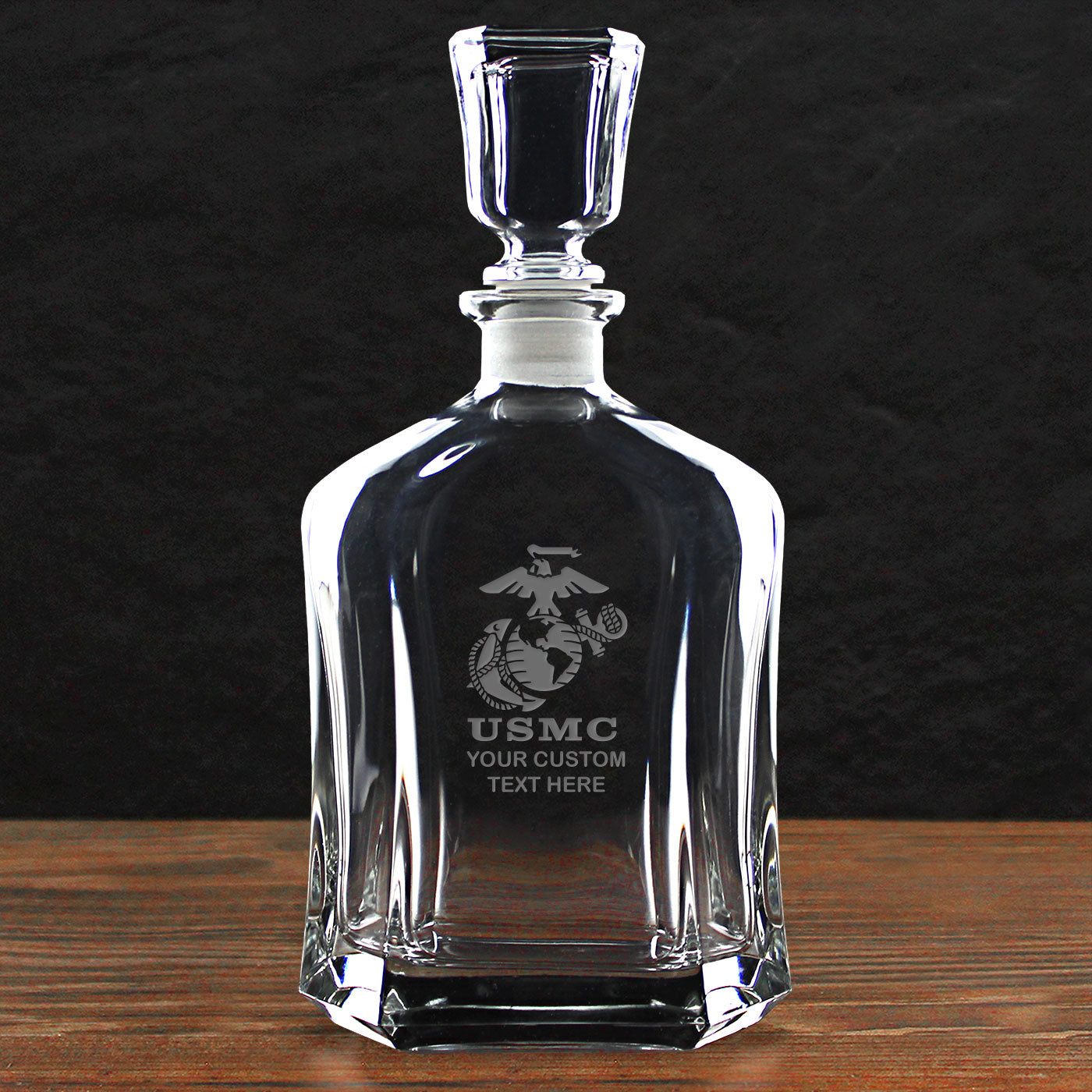 7.62 Design USMC Eagle Globe & Anchor Decanter 23.75 oz