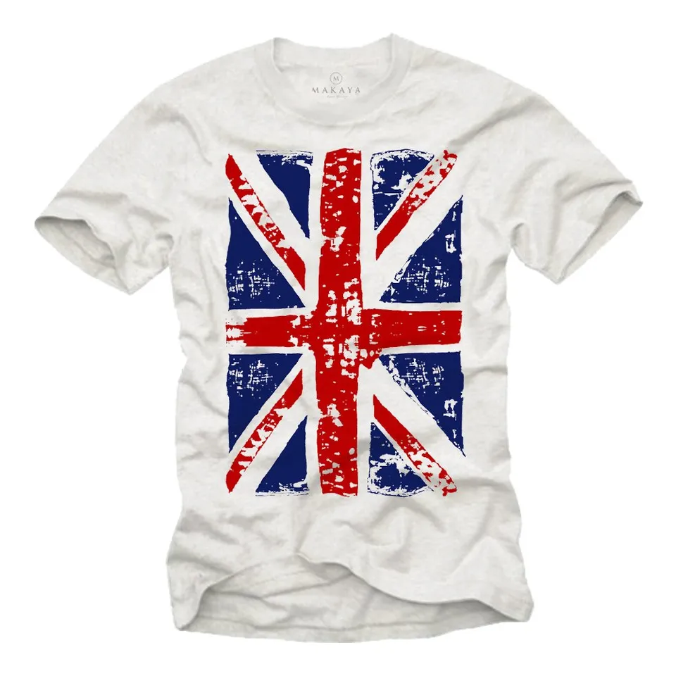 Makaya Union Jack T-Shirt Uomo M Bandiera Inglese