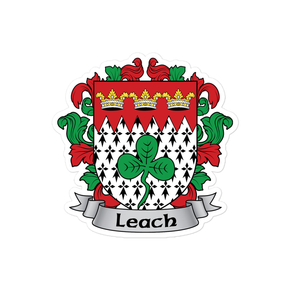 7.62 Design Leach Irish Adesivo Stemma Famiglia 3x3 Vinile