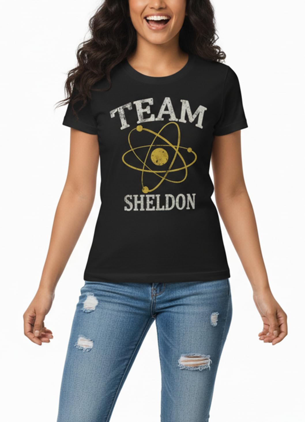 MAKAYA Nerd Team Sheldon maglietta donna nera M cotone