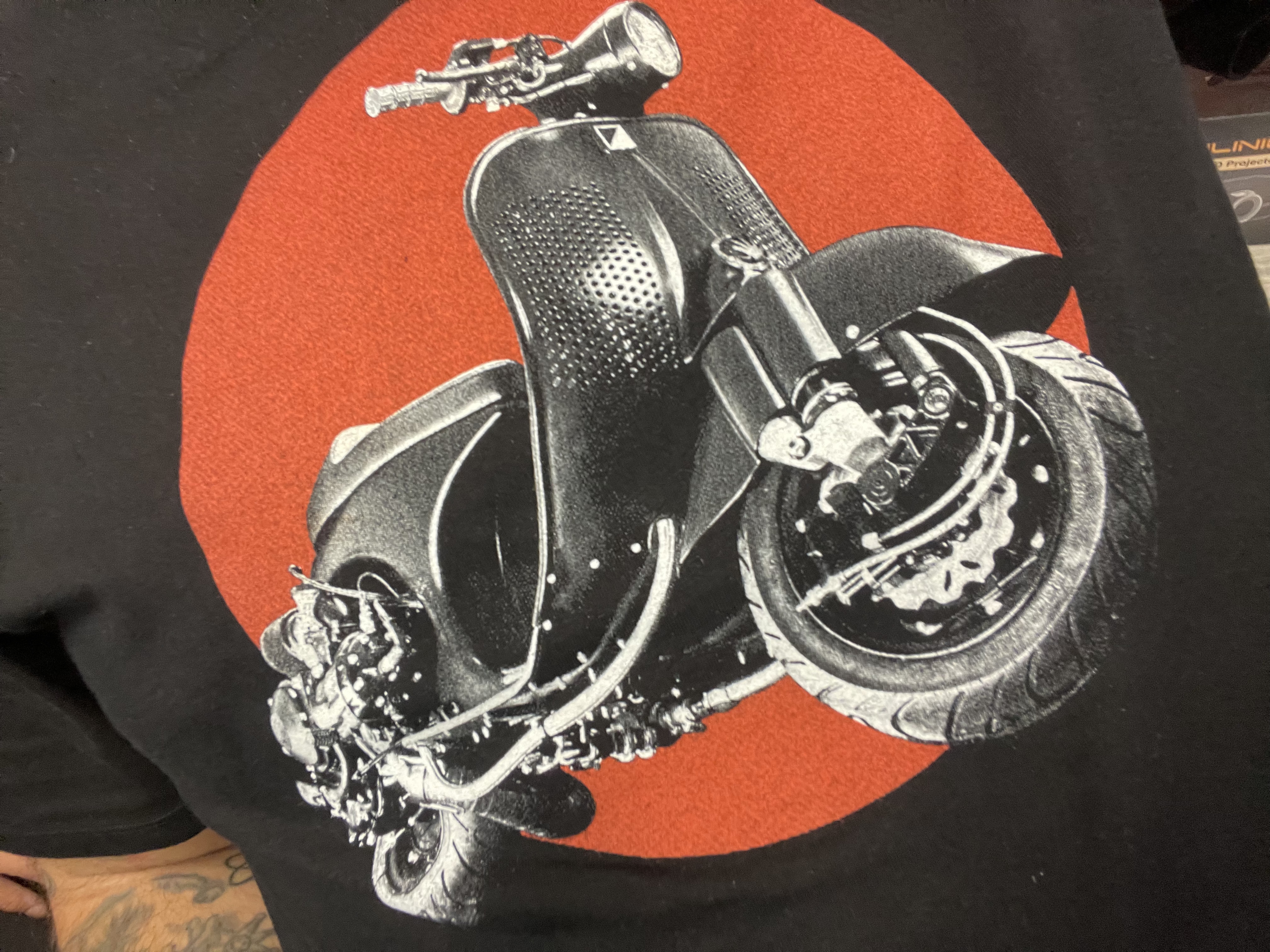 Makaya Vintage Tuning Scooter T-Shirt Uomo Cotone