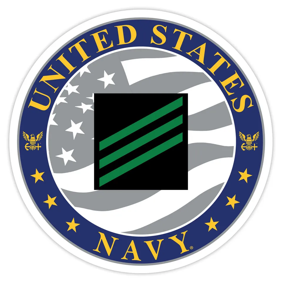 7.62 Design Navy E-3 decal rotonda 3.5 pollici