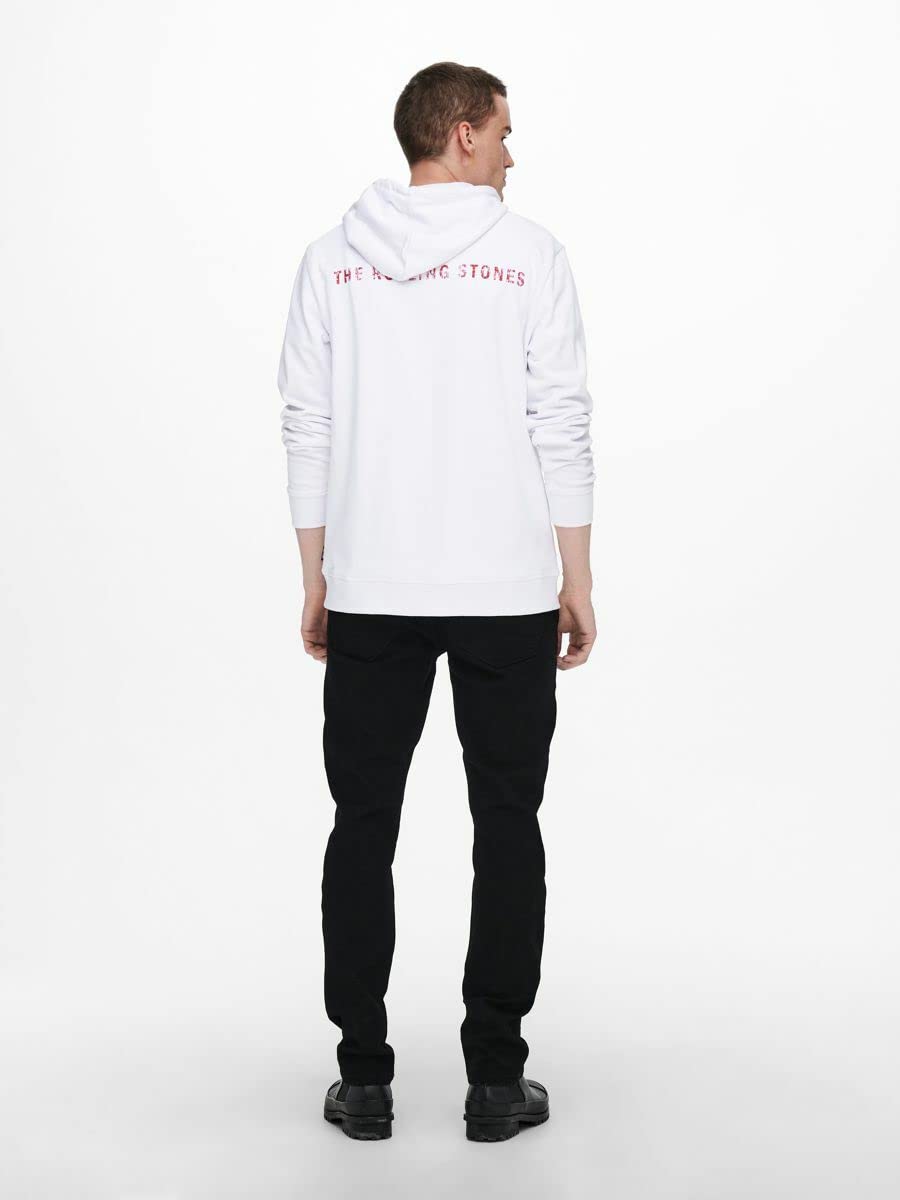 Only & Sons Onsstones Felpa Cappuccio Uomo Cotone Stampa