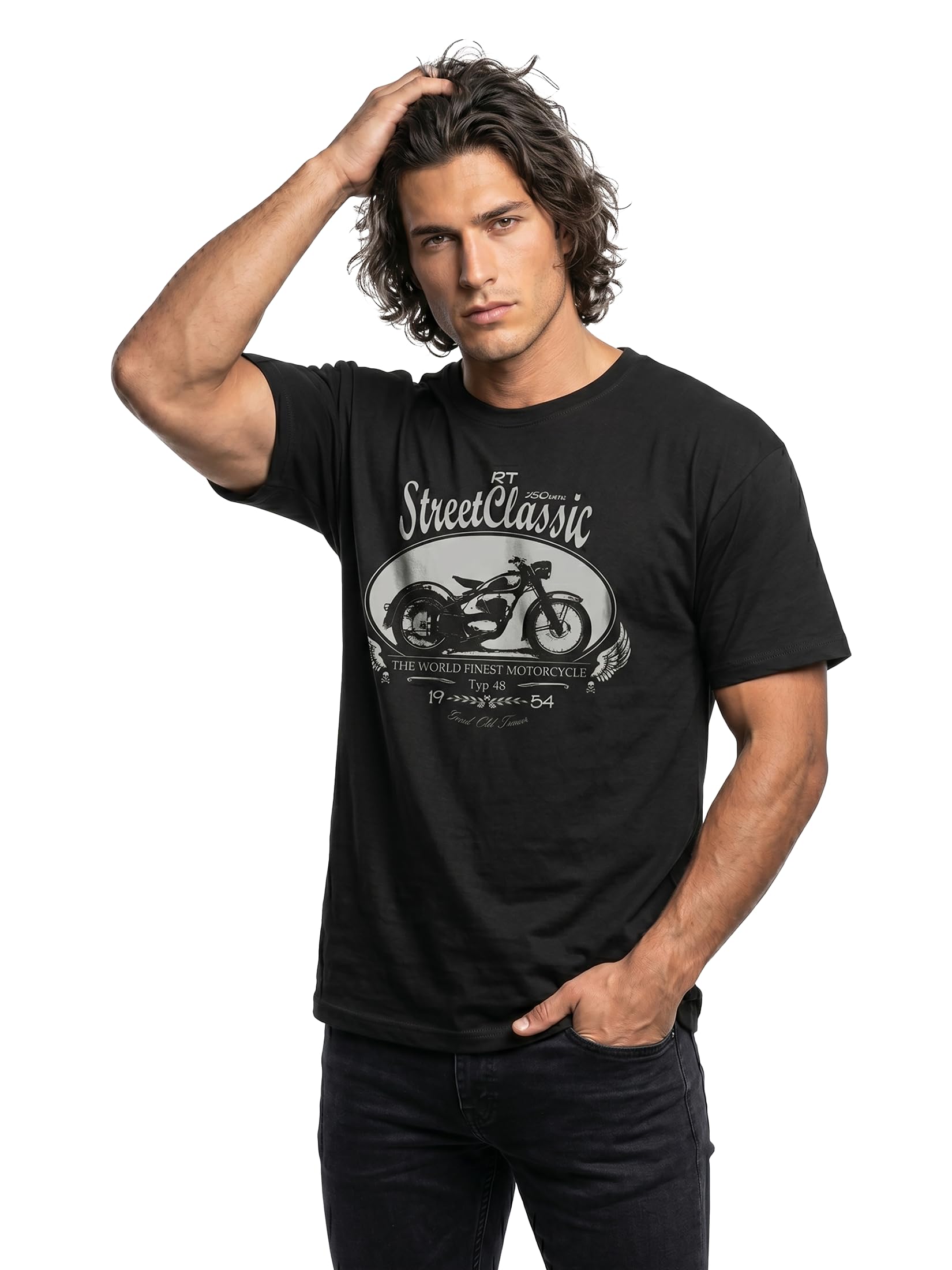 Makaya DKW RT 250 T-Shirt Uomo 3XL Cotone Biker