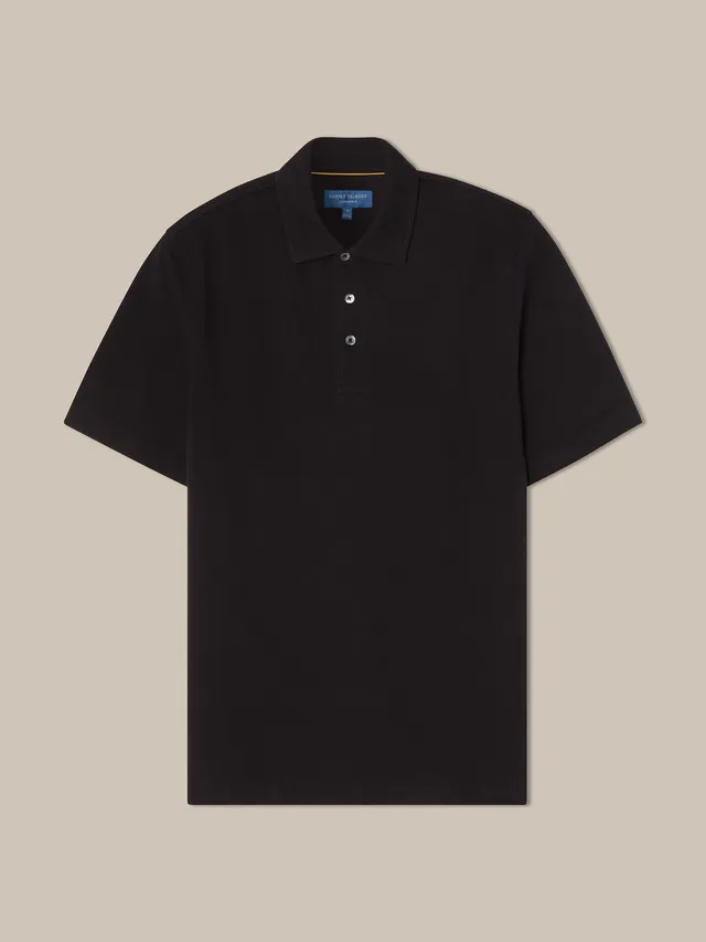 Robert Talbott Walker Polo Cotone Nero S-3XL