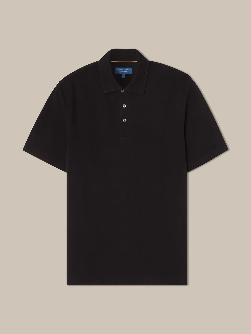 Robert Talbott Walker Polo Cotone Nero S-3XL