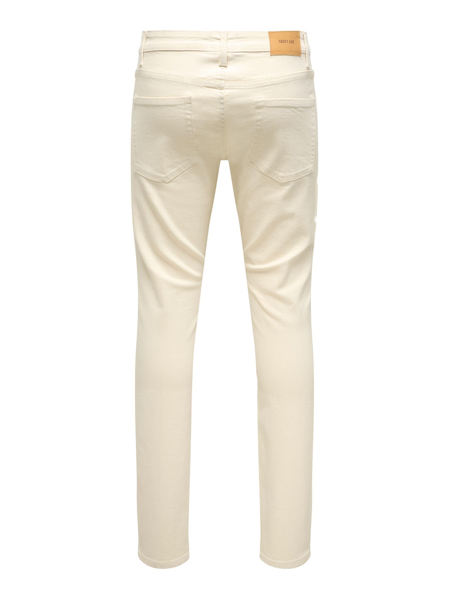 Only & Sons Onsloom Reg Ecru 8250 Jeans Uomo 31W/30L