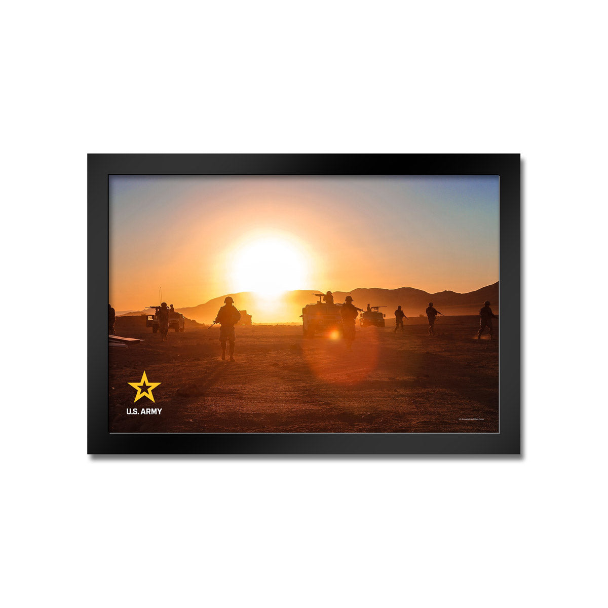 7.62 Design US Army Soldiers stampa incorniciata 14x20