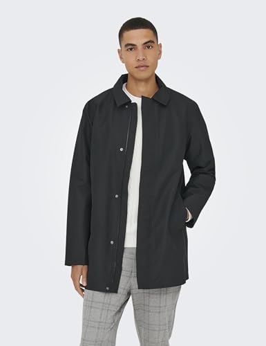 Only & Sons Onshall Coat Cappotto Uomo Nero Taglia S