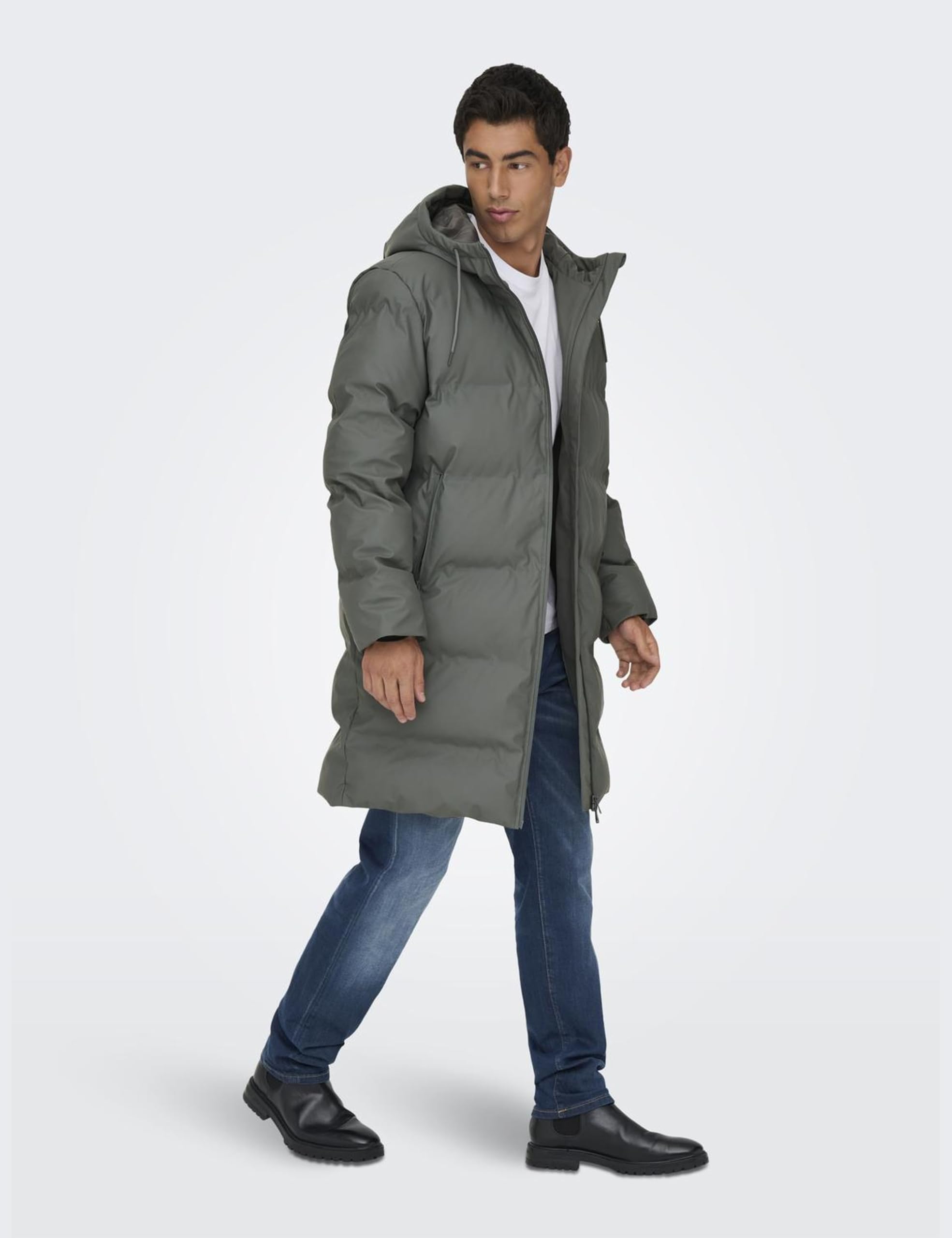ONLY & SONS Onsroyce Giacca Puffer S Grigio Smanicato