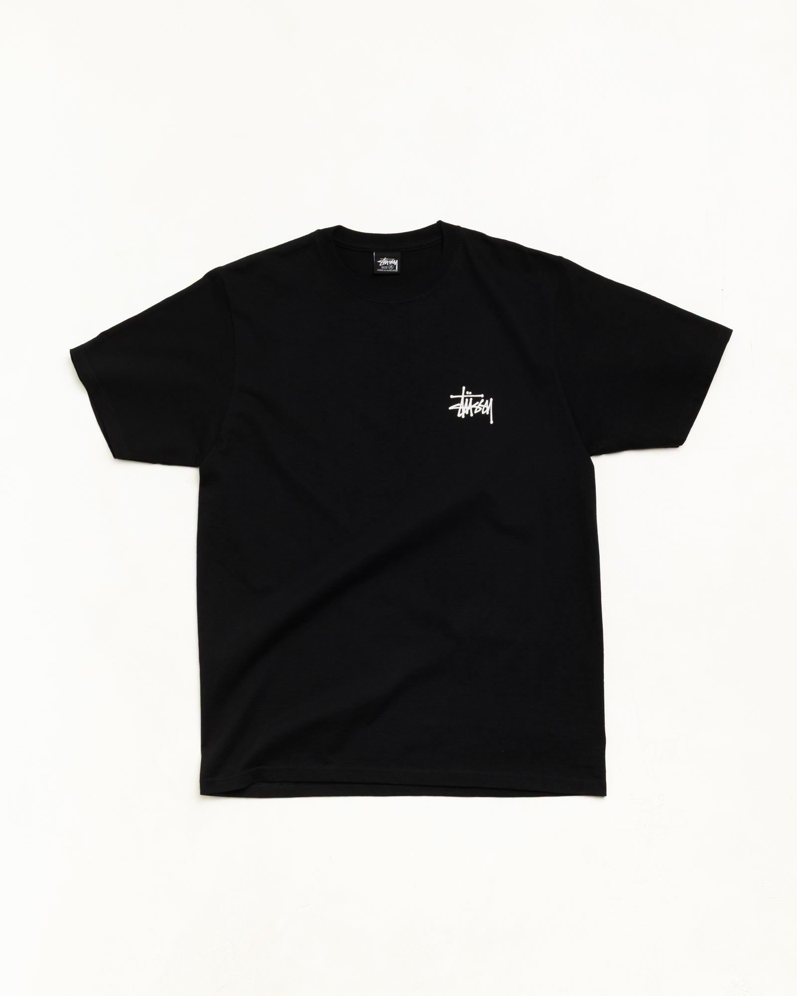 Stussy Basic Tee maglietta Black jersey cotone 220gsm