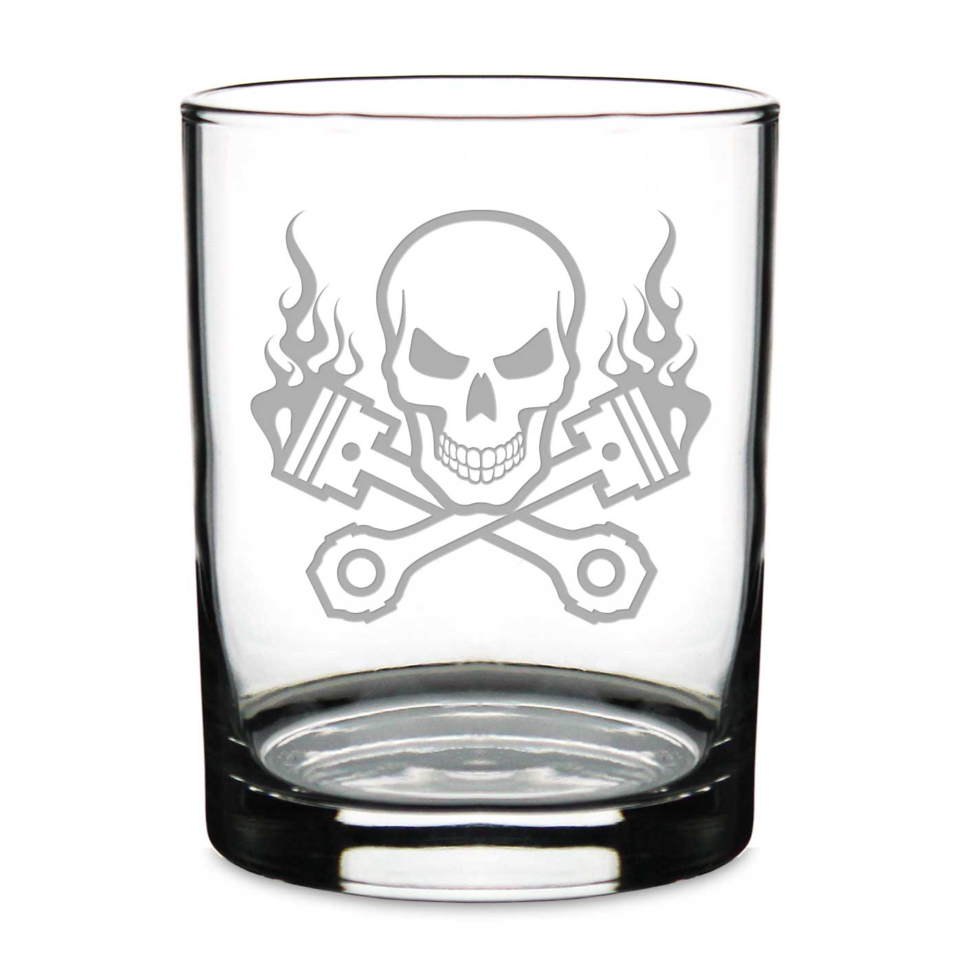 7.62 Design Skull & Pistons Bicchiere whiskey 414 ml