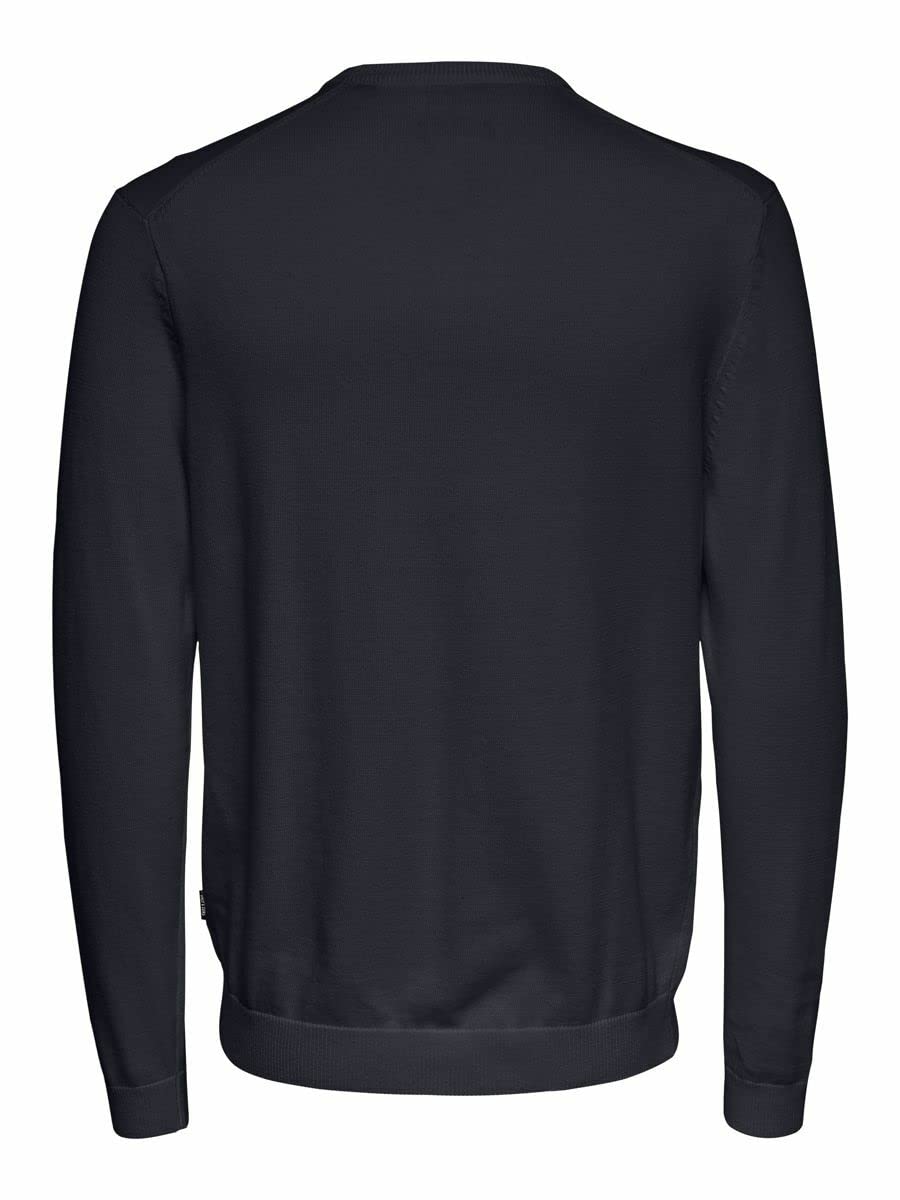 Only & Sons Maglieria Maglione Uomo Navy Scuro Lavorato a Maglia