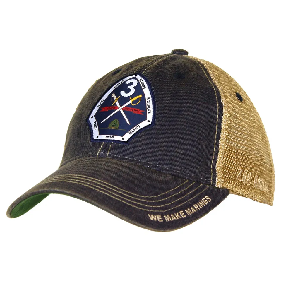 7.62 Design USMC Parris Island Cappello Trucker Navy Vintage