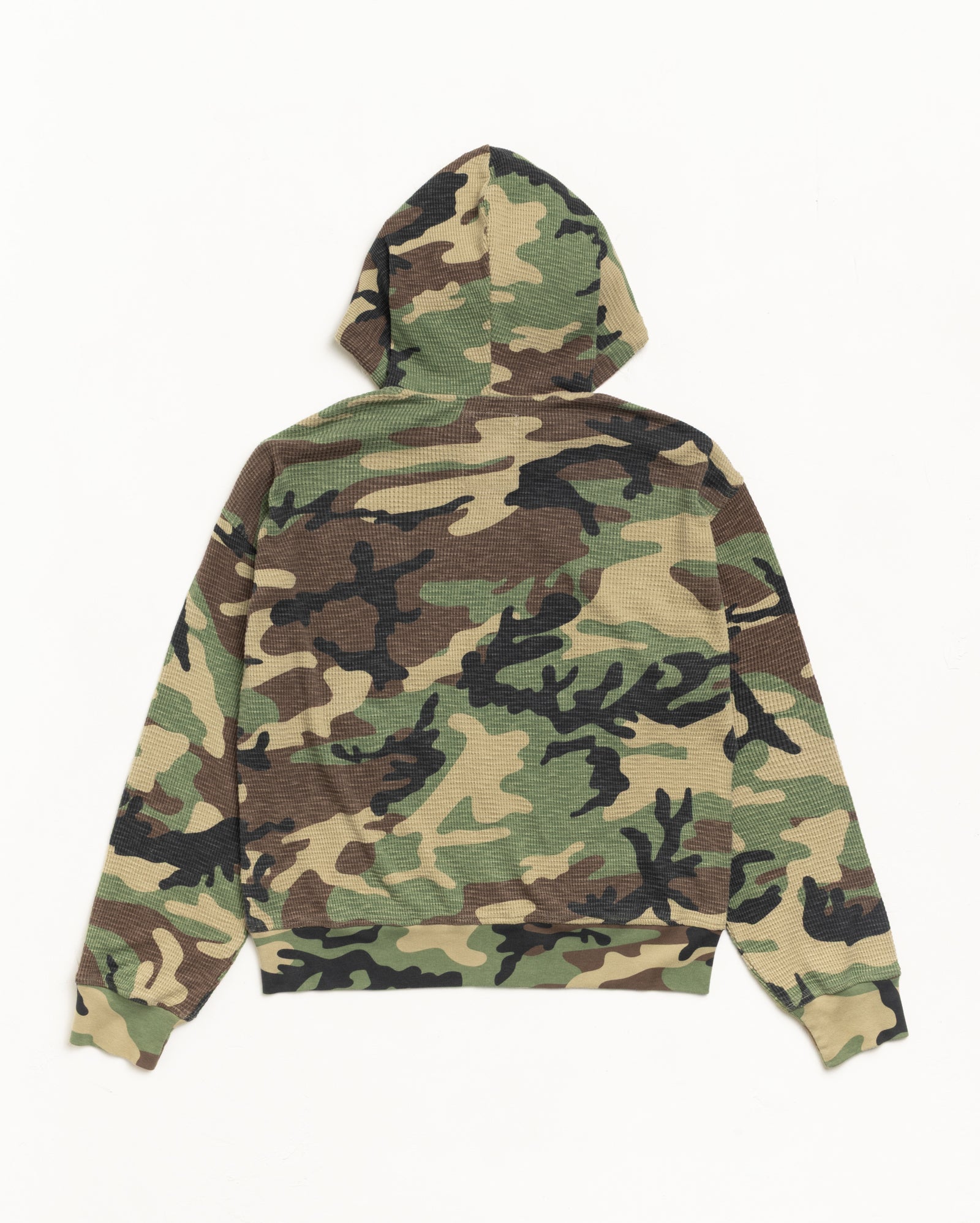 Stussy Sweats Lightweight Thermal Hoodie felpa Camo cotone