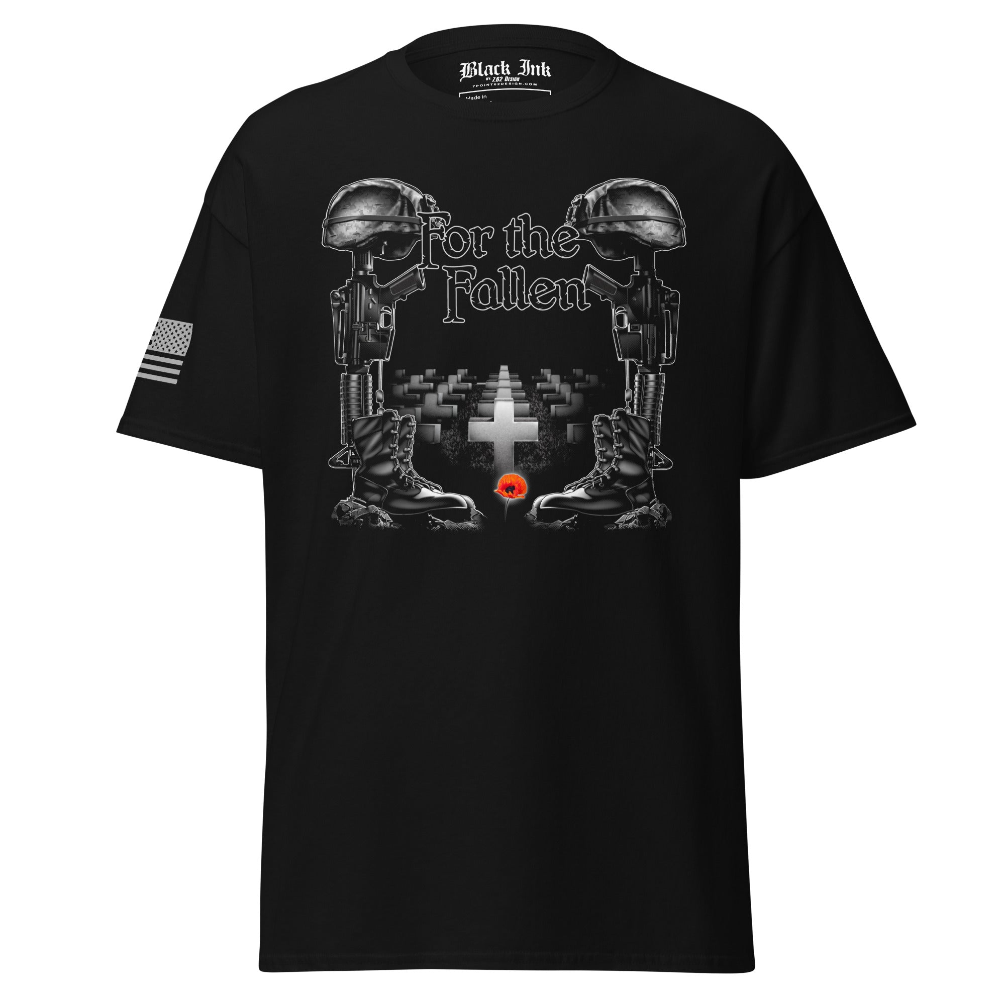 7.62 Design For The Fallen maglietta uomo cotone nera