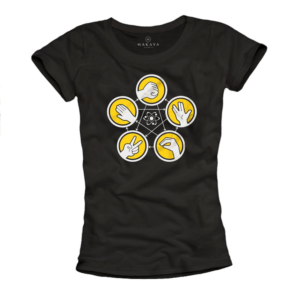 MAKAYA T-Shirt Donna Sheldon maglietta taglia L cotone
