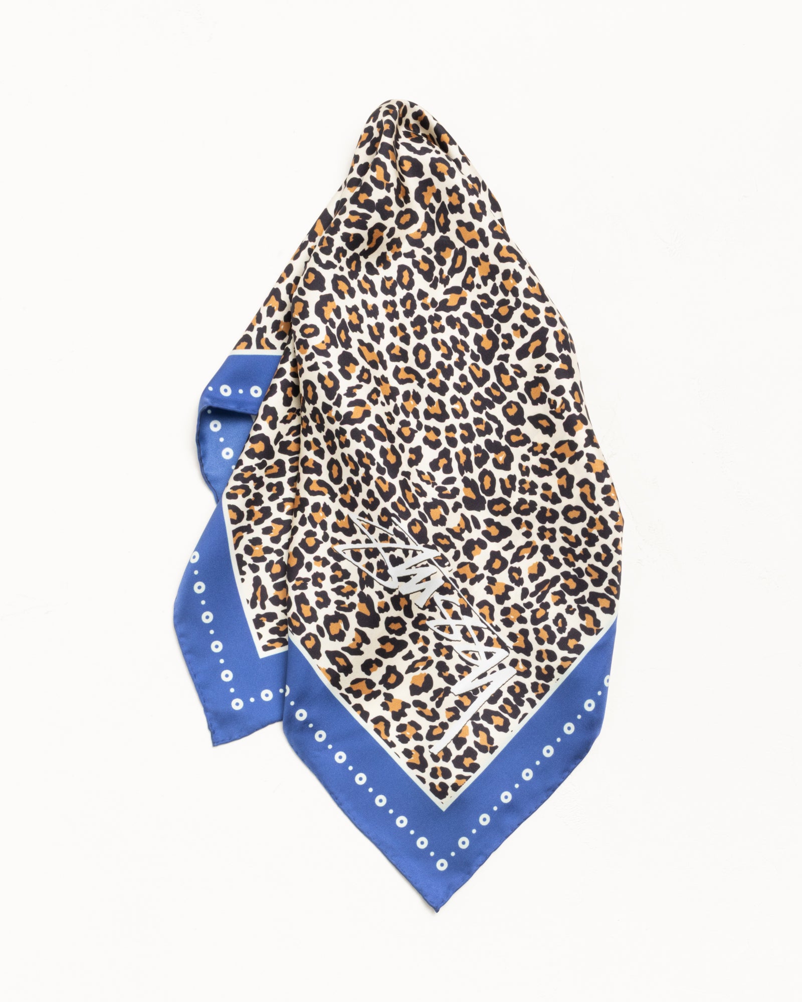 Stussy Silk Bandana foulard seta leopard 66 cm