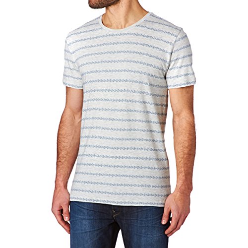 ONLY & SONS Onsmort Jaquard O-Neck t-shirt L Night Sky cotone
