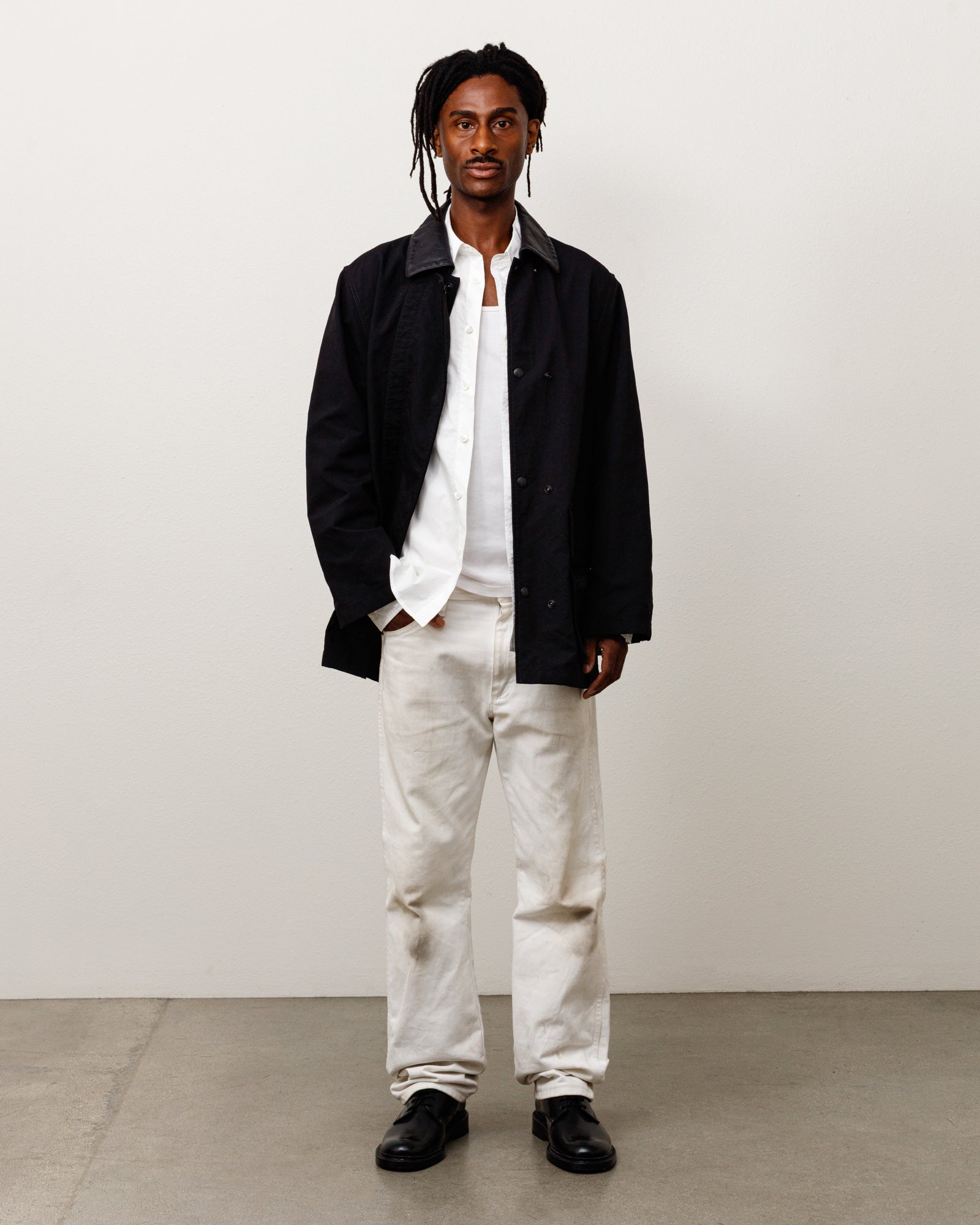 Stussy Fireman Jacket giacca nera nylon relaxed