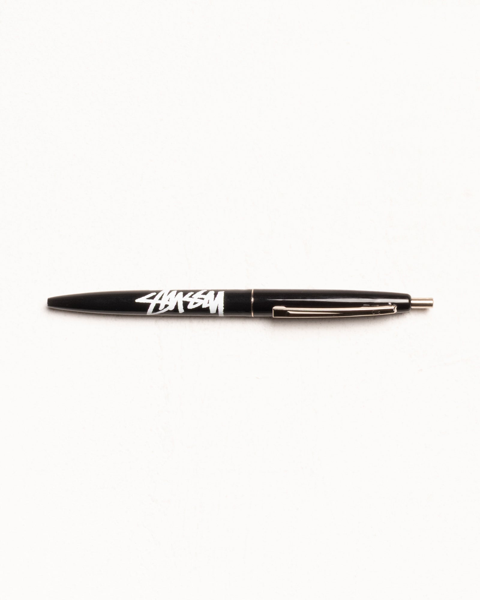 Stussy Accessories Bic Clip Pen penna nera inchiostro nero