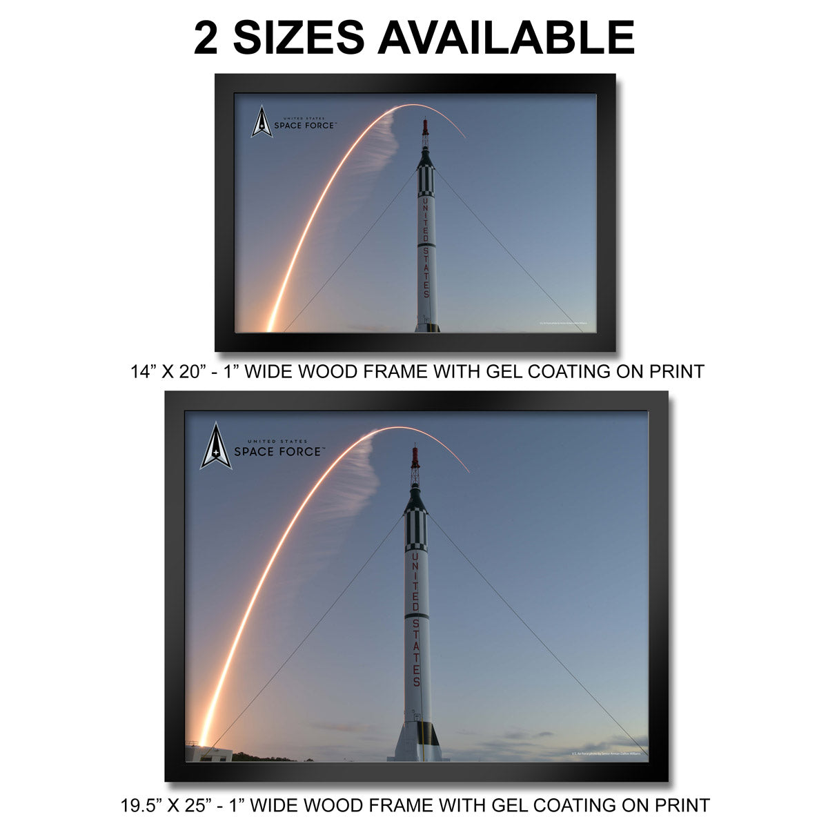 7.62 Design Space Force Rocket Mercury stampa incorniciata 35x50