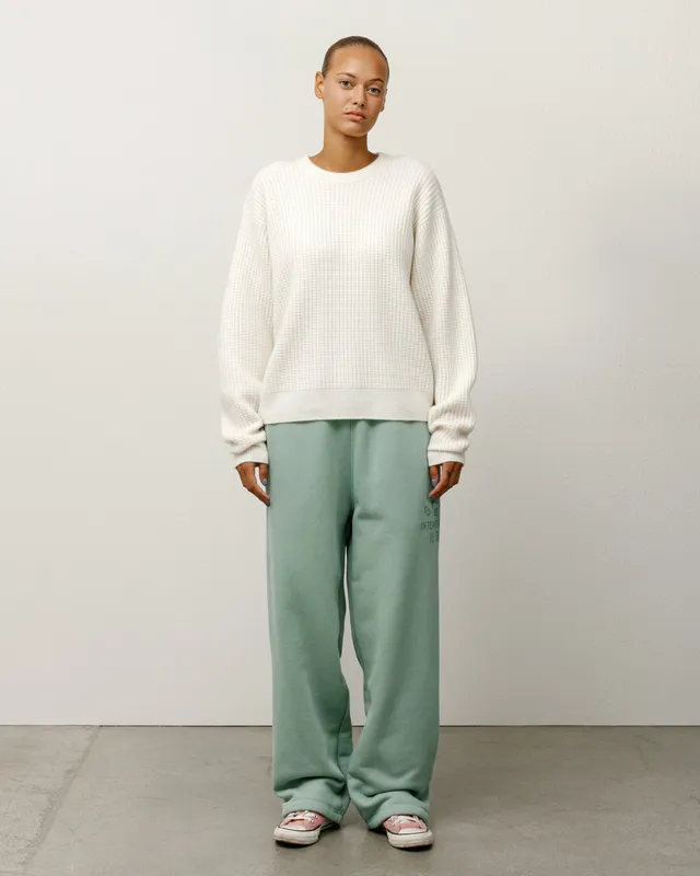 Stussy Waffle Cashmere Sweater Maglione Avorio