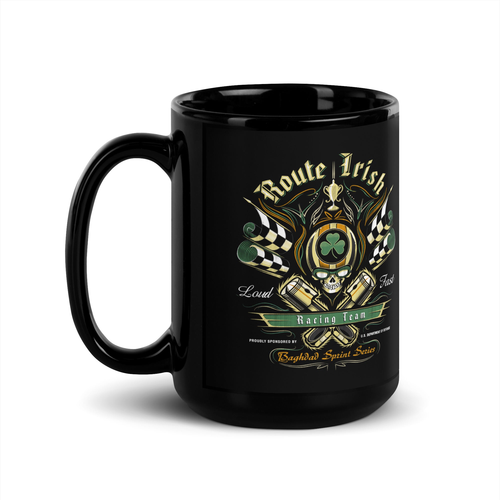 7.62 Design Route Irish Tazza Ceramica Nera 443ml Lucida