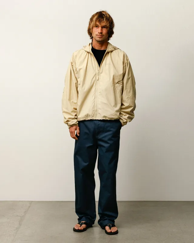 Stussy Double Cotton Giacca Cappuccio Sabbia