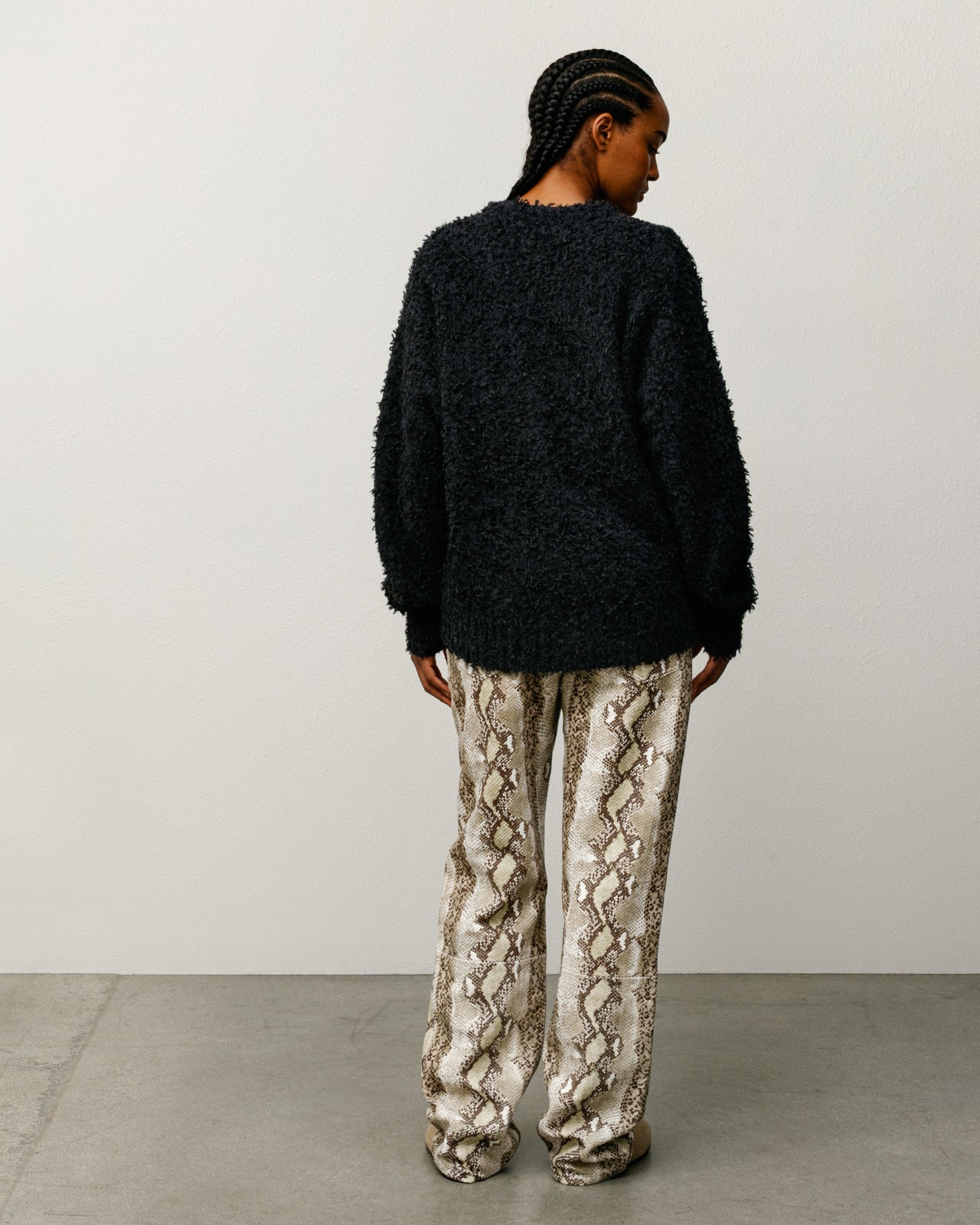 Stussy Textured Cardigan cardigan lana nero