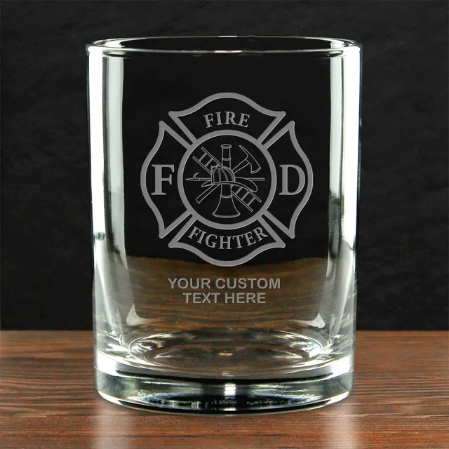 7.62 Design Maltese Cross bicchiere whisky 14 oz inciso