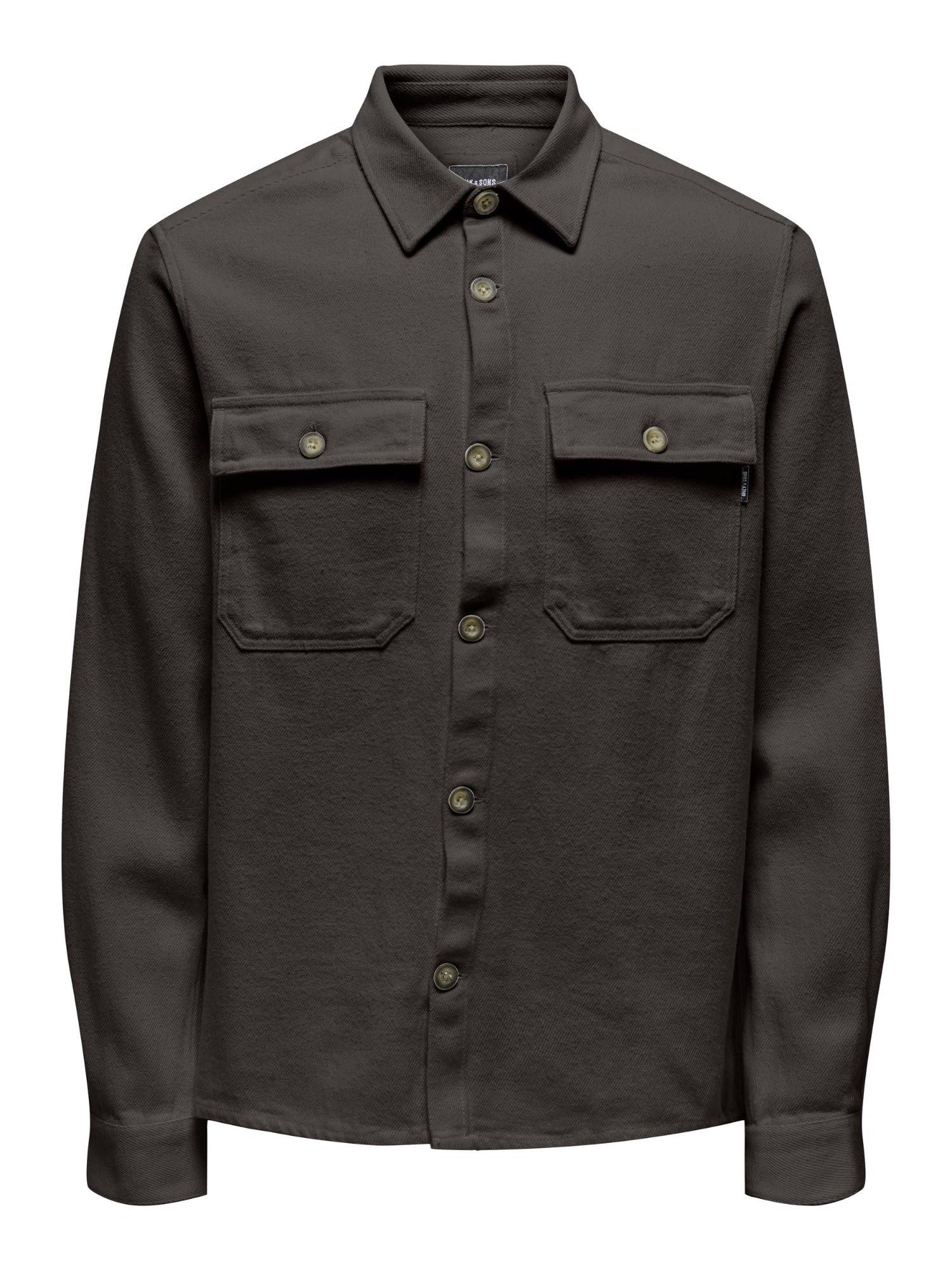 Only & Sons Mar overshirt camicia uomo Raven