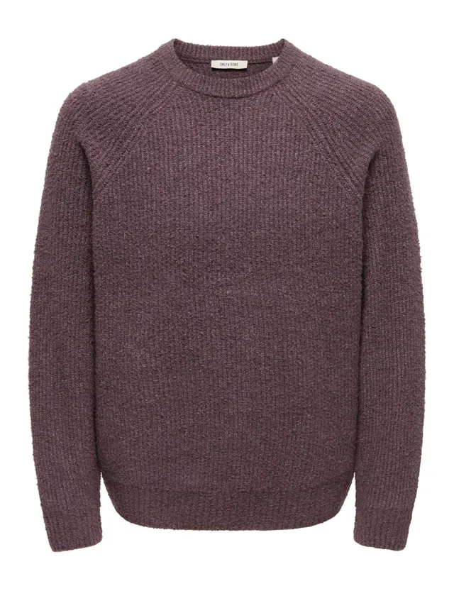 ONLY & SONS Onsdale Maglione Uomo Girocollo Regular Nero