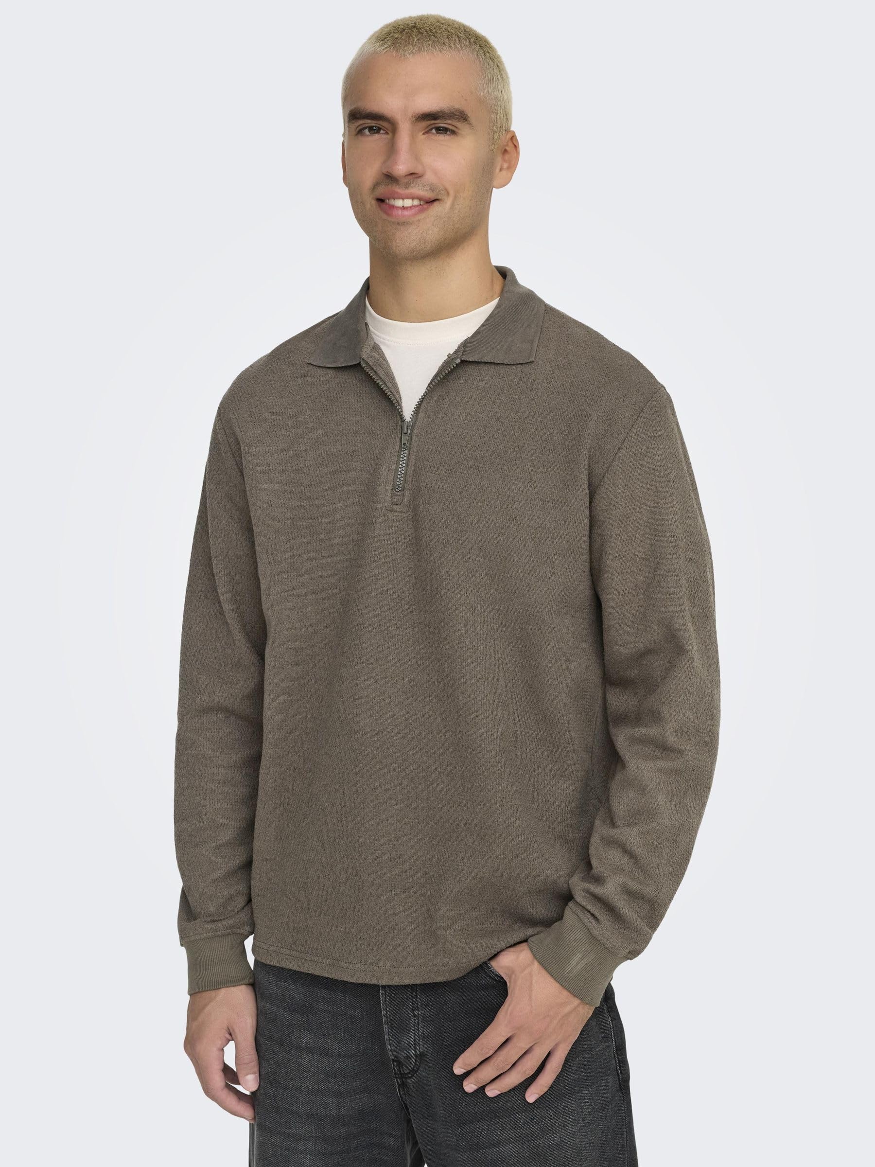 Only & Sons Onstrevor Reg LS Polo Uomo XXL manica lunga