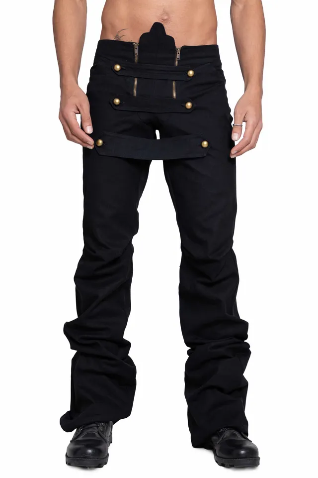 Trashy Clothing Militant Double Inspection pantalone nero 30