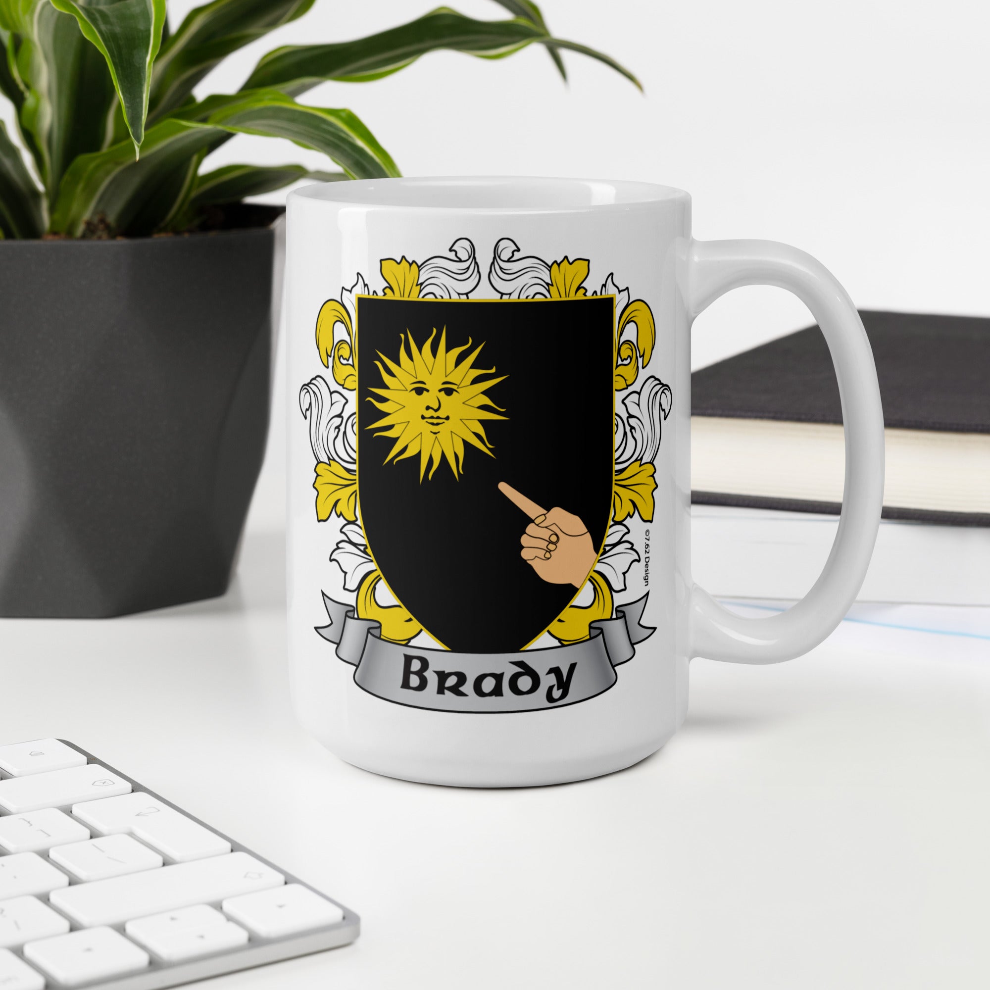 7.62 Design Brady tazza ceramica 15oz stemma irlandese
