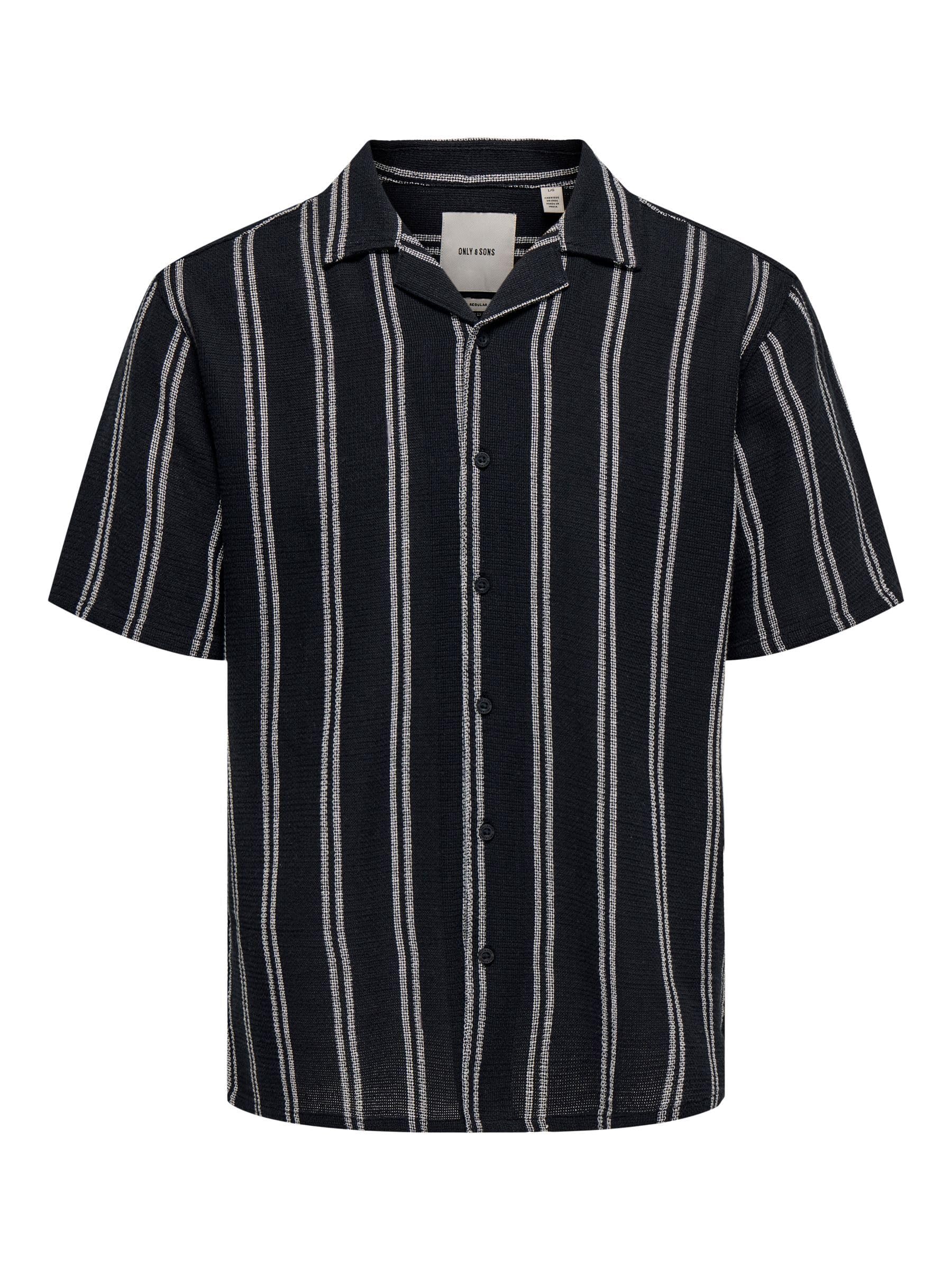 ONLY & SONS Onstrev Life Camicia Righe Maniche Corte S