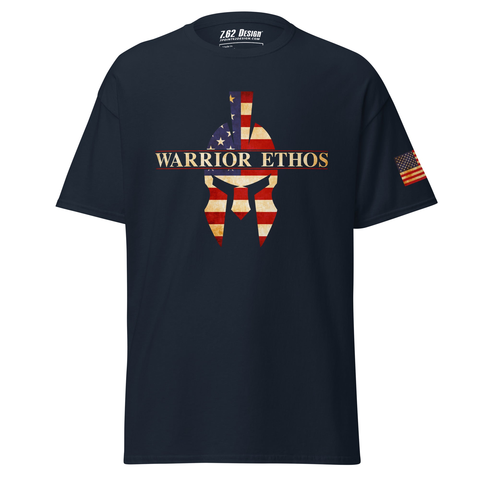 7.62 Design American Warrior Ethos T-Shirt Uomo Nera Cotone