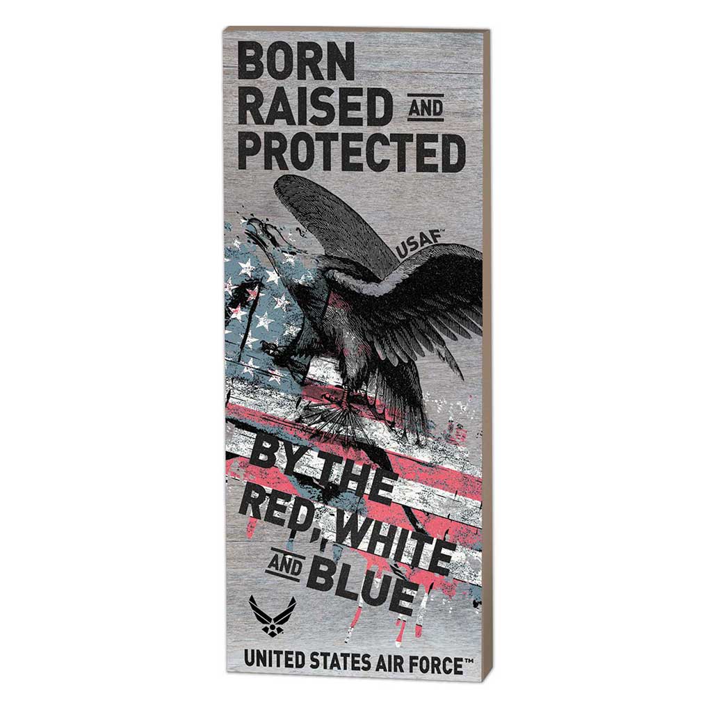 7.62 Design U.S. Air Force targa legno 7x18 tricolore