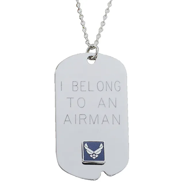 7.62 Design Air Force I Belong collana dog tag 45 cm