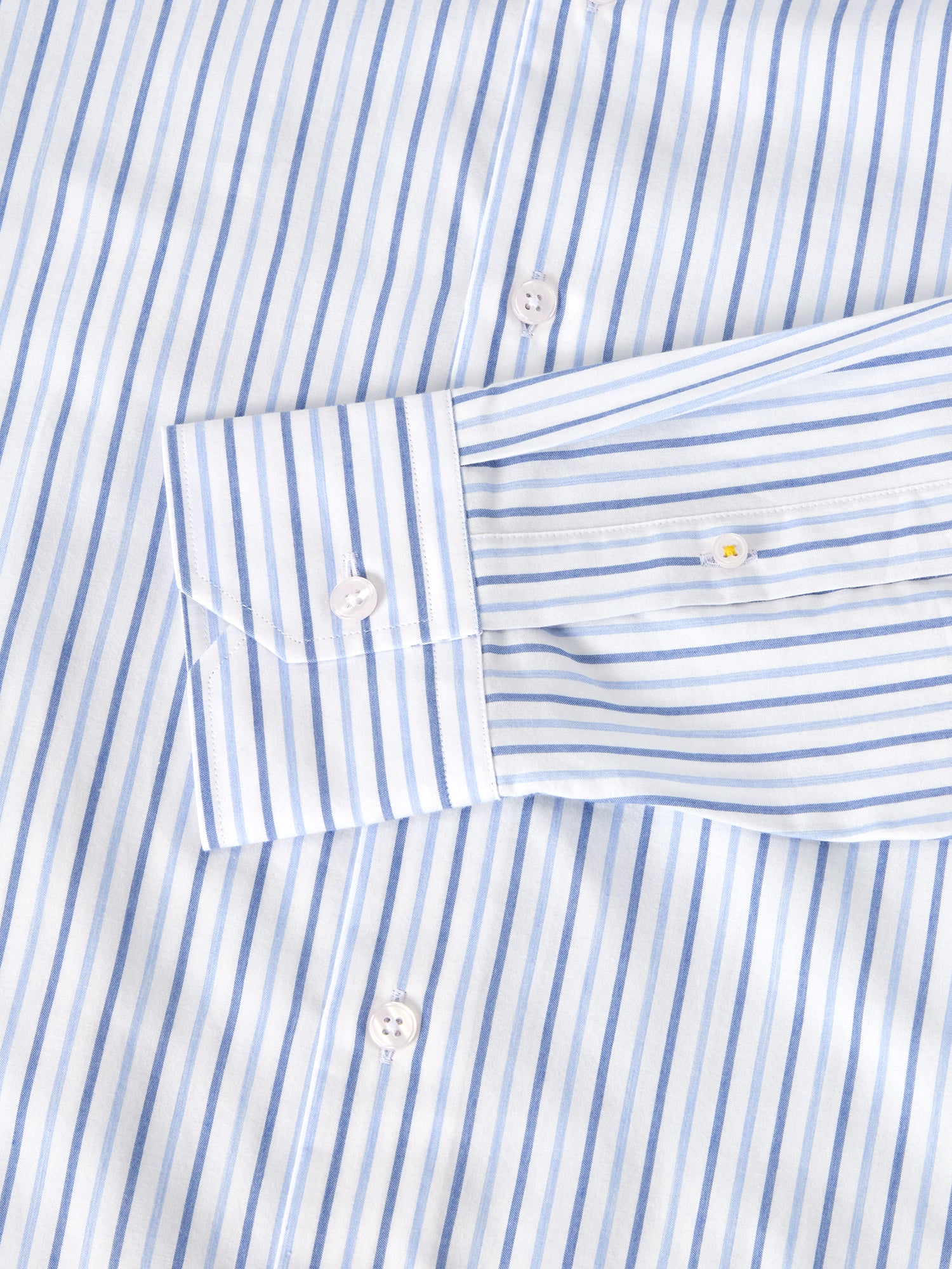 Robert Talbott Reynolds camicia cotone azzurro a righe