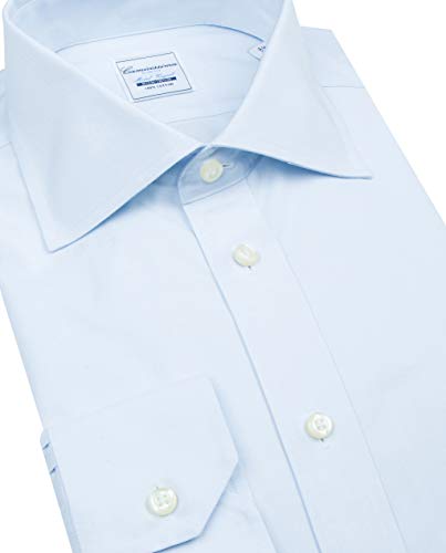Camicissima Non Iron camicia uomo azzurra slim 100% cotone