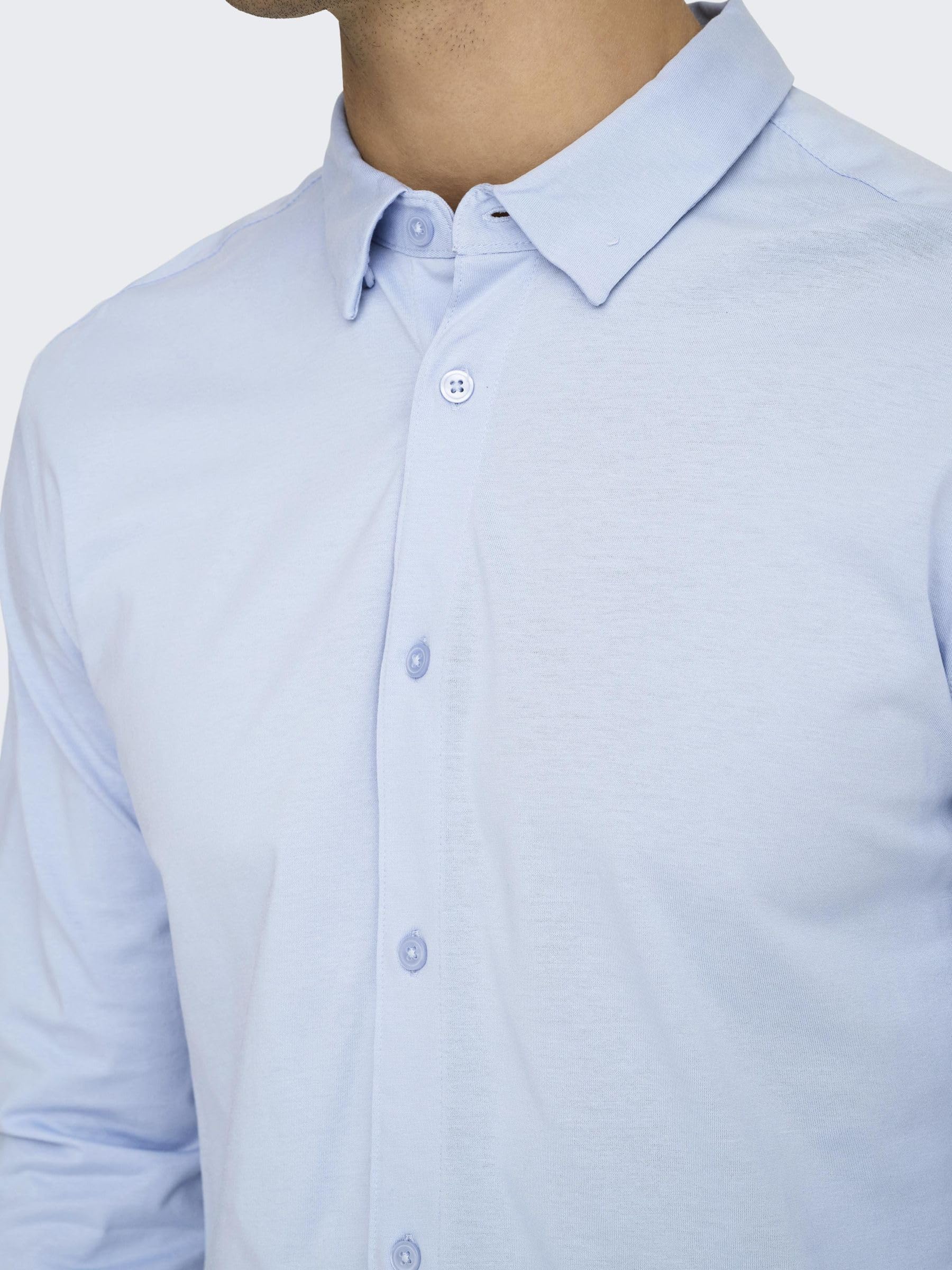 ONLY & SONS Onsrobin Camicia Uomo Maniche Lunghe Bianco