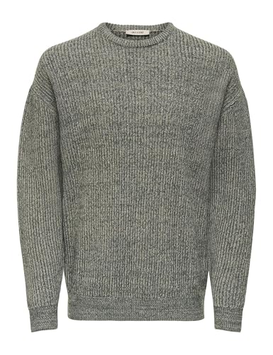 Only & Sons Onsjoe Maglione Uomo Girocollo XXL Nero Maglia