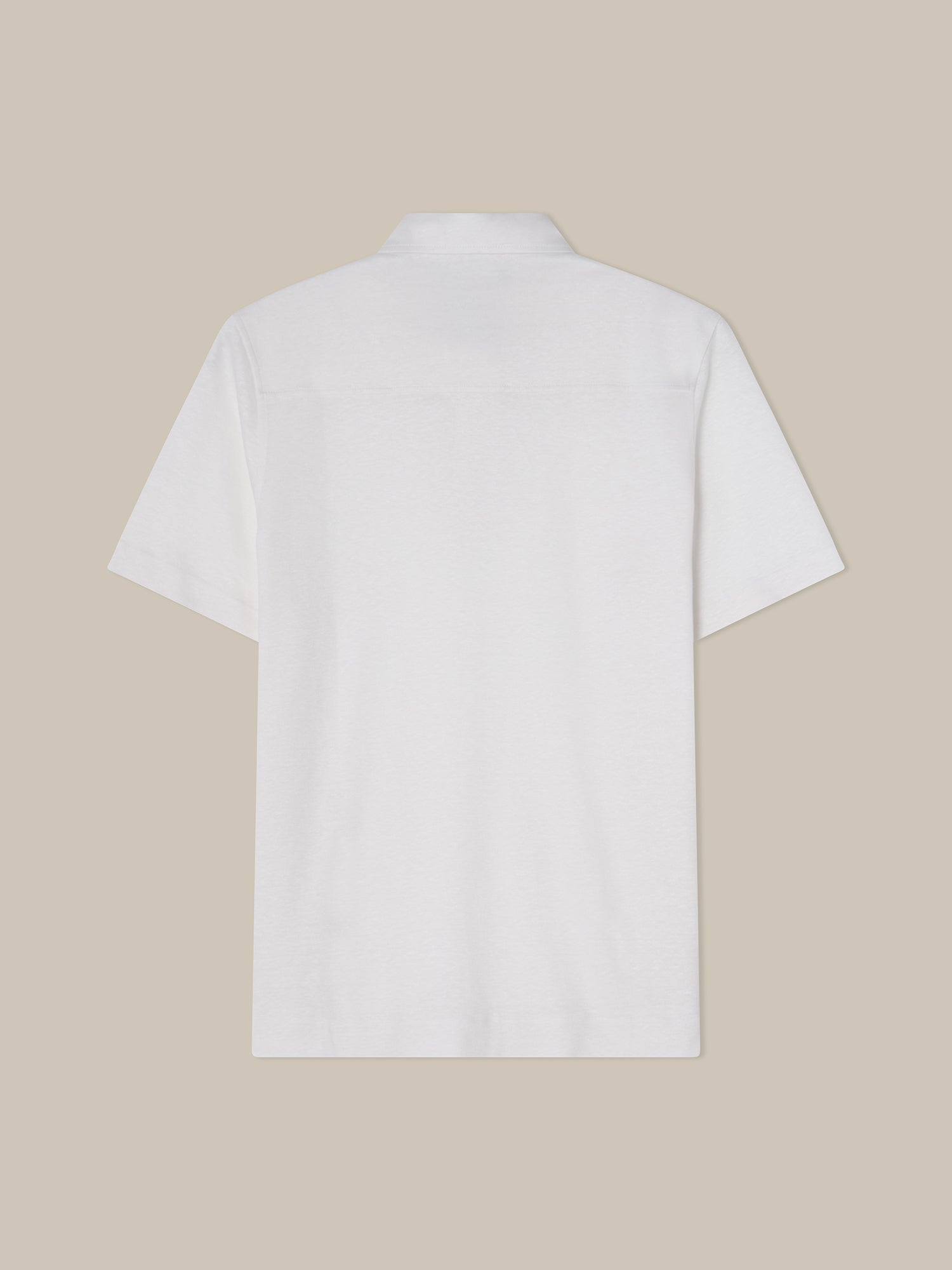 Robert Talbott Taylor polo lino bianca piquet S-XXL